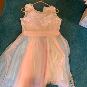 Beautiful formal pastel dress for girls.